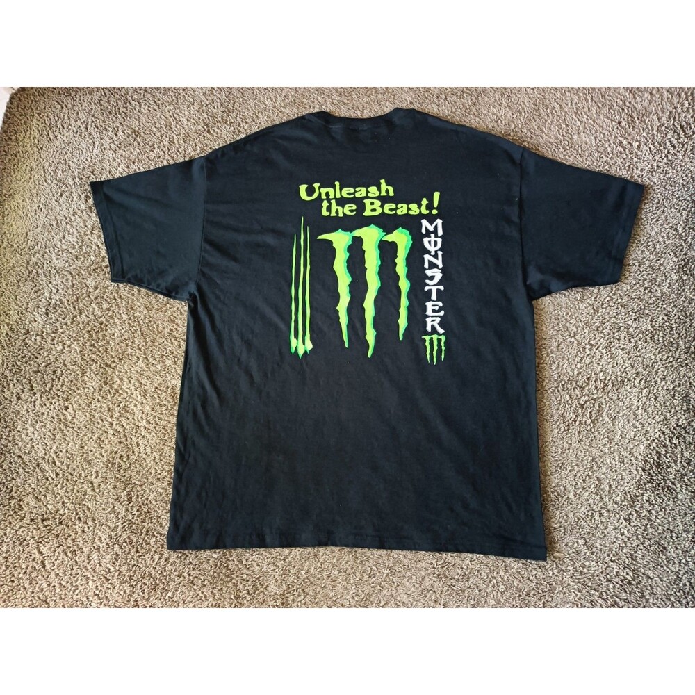 Monster Energy T-Shirt Men's Size 2XL Graphic Print Black Shirt